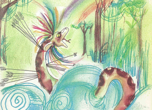 LA SERPIENTE EMPLUMADA, también existe en Amazonas y los ye’kuana la llaman Wiyu