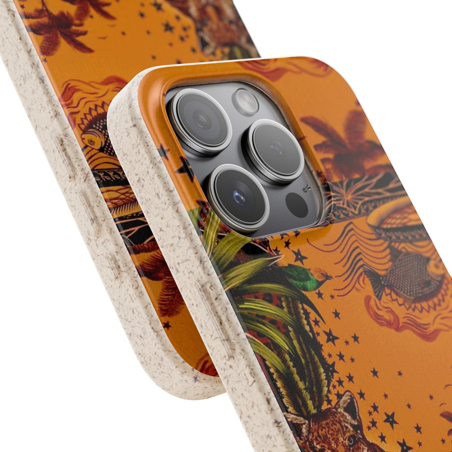 🌿 Fundas Biodegradables – Pintura de la Amazonía | Funda Ecológica para iPhone y Samsung