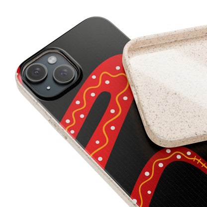 Funda de móvil biodegradable - Wiyu - "La serpiente emplumada" – Serie Amazonía