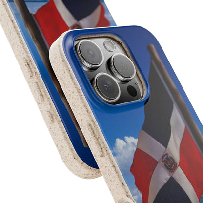Funda Biodegradable | Bandera de RD en la Playa 🇩🇴 | iPhone y Samsung