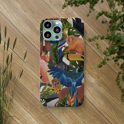 Funda Biodegradable | Pintura Aves de la Amazonía | iPhone y Samsung
