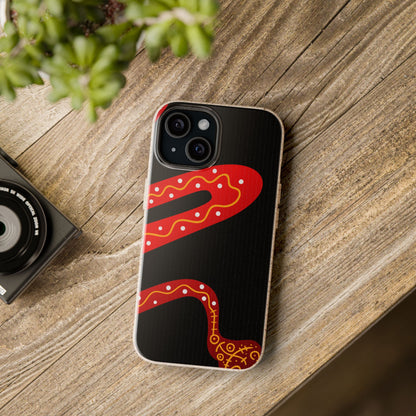 Funda de móvil biodegradable - Wiyu - "La serpiente emplumada" – Serie Amazonía