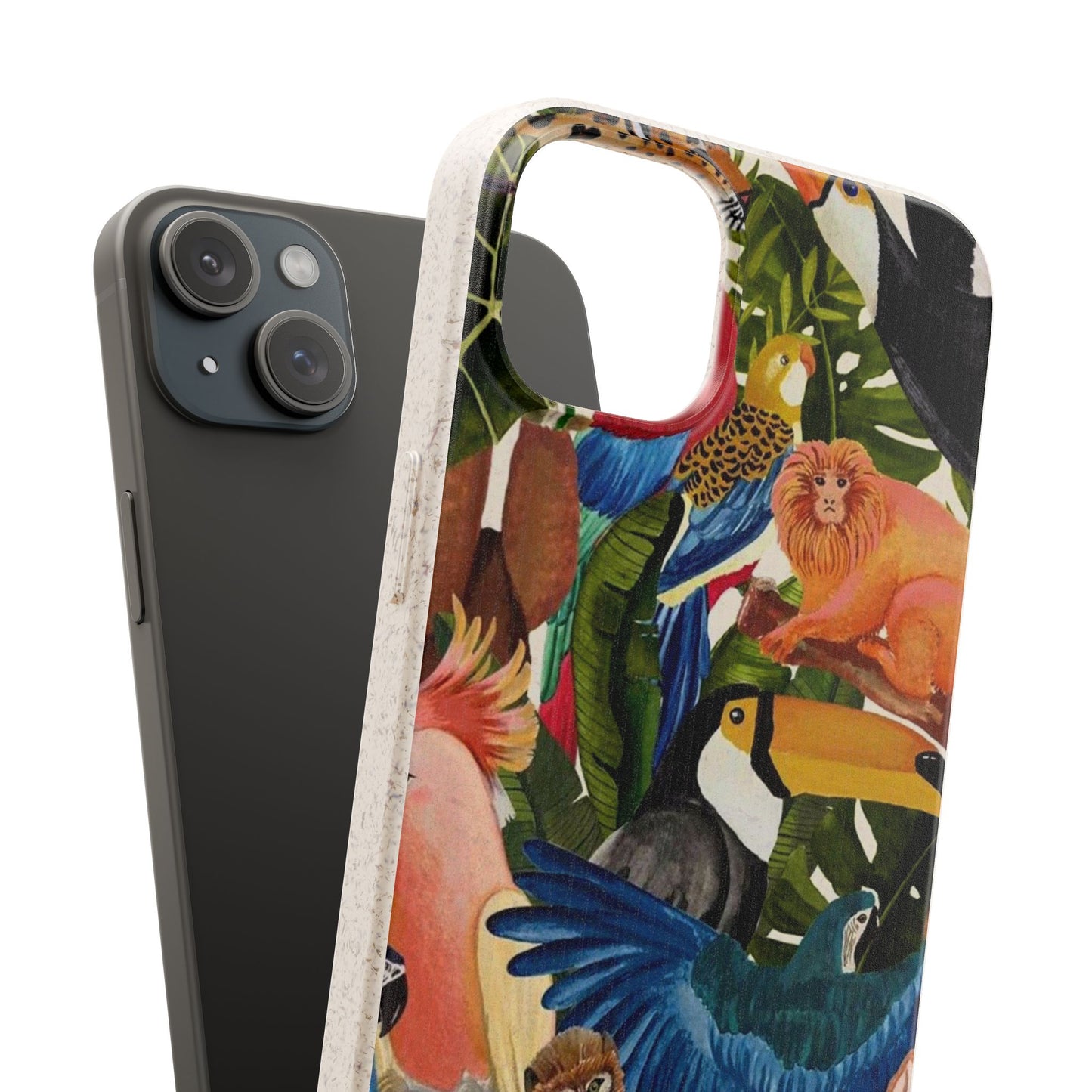 Funda Biodegradable | Pintura Aves de la Amazonía | iPhone y Samsung