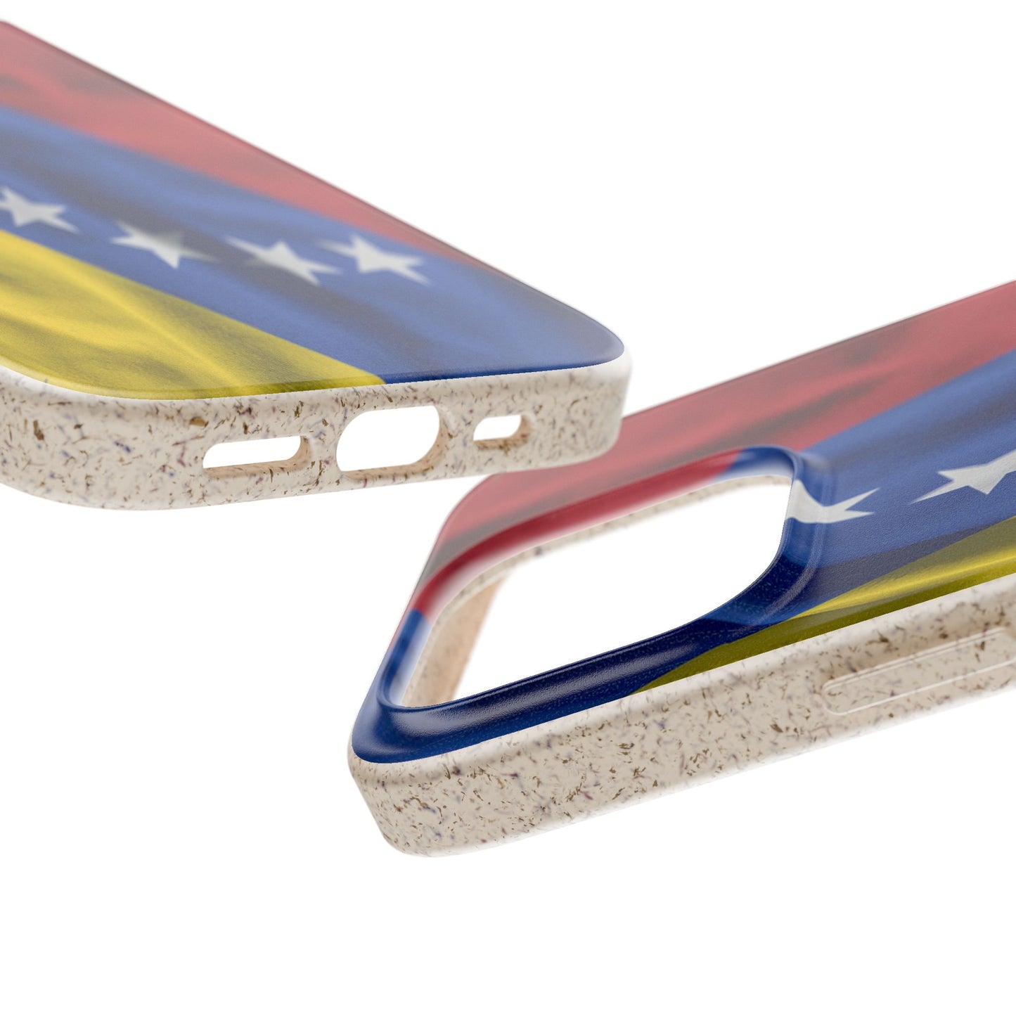 Forro para Celular Bandera de Venezuela | 7 Estrellas | Biodegradable | Personalízalo con tus iniciales o nombre