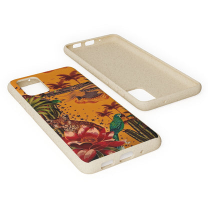 🌿 Fundas Biodegradables – Pintura de la Amazonía | Funda Ecológica para iPhone y Samsung