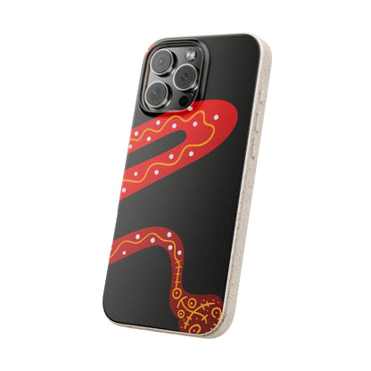 Funda de móvil biodegradable - Wiyu - "La serpiente emplumada" – Serie Amazonía