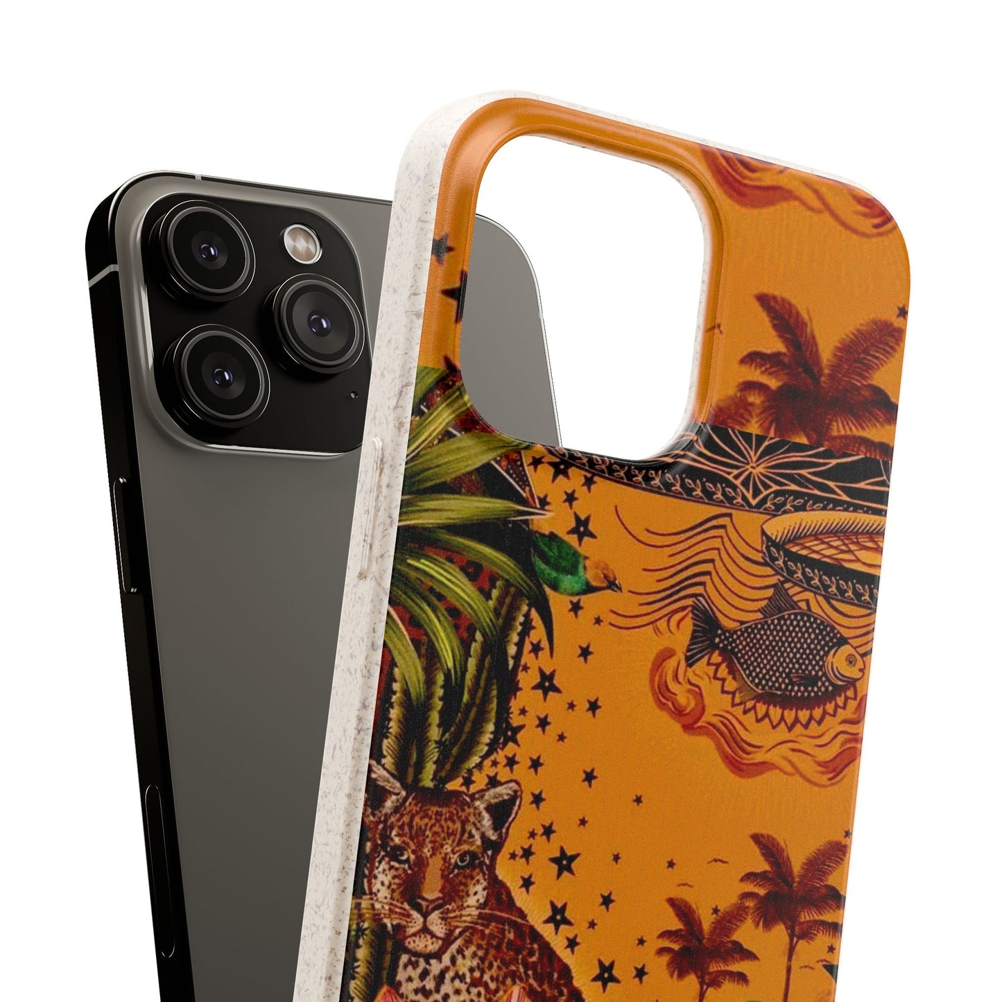 🌿 Fundas Biodegradables – Pintura de la Amazonía | Funda Ecológica para iPhone y Samsung