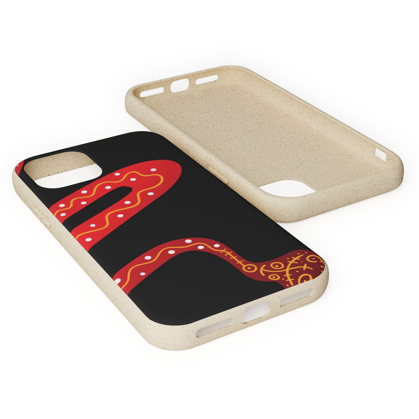 Funda de móvil biodegradable - Wiyu - "La serpiente emplumada" – Serie Amazonía