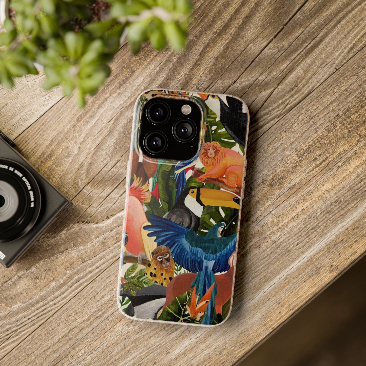 Funda Biodegradable | Pintura Aves de la Amazonía | iPhone y Samsung