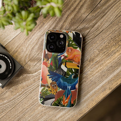 Funda Biodegradable | Pintura Aves de la Amazonía | iPhone y Samsung