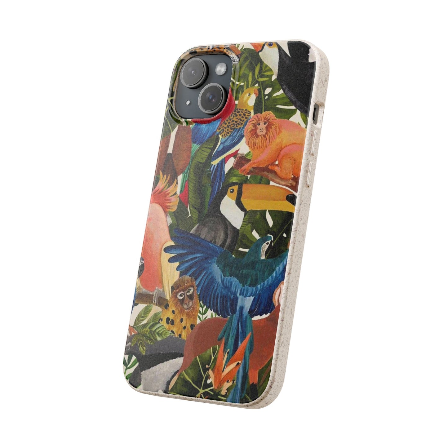 Funda Biodegradable | Pintura Aves de la Amazonía | iPhone y Samsung