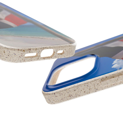 Funda Biodegradable | Bandera de RD en la Playa 🇩🇴 | iPhone y Samsung
