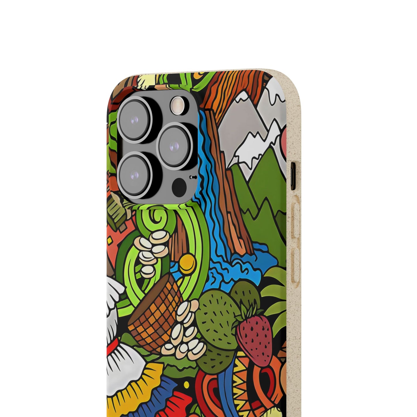 Funda Biodegradable | Dibujo Doodle cosas típicas de Venezuela | iPhone y Samsung