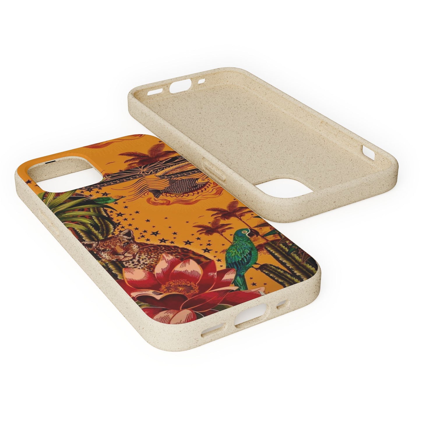 🌿 Fundas Biodegradables – Pintura de la Amazonía | Funda Ecológica para iPhone y Samsung