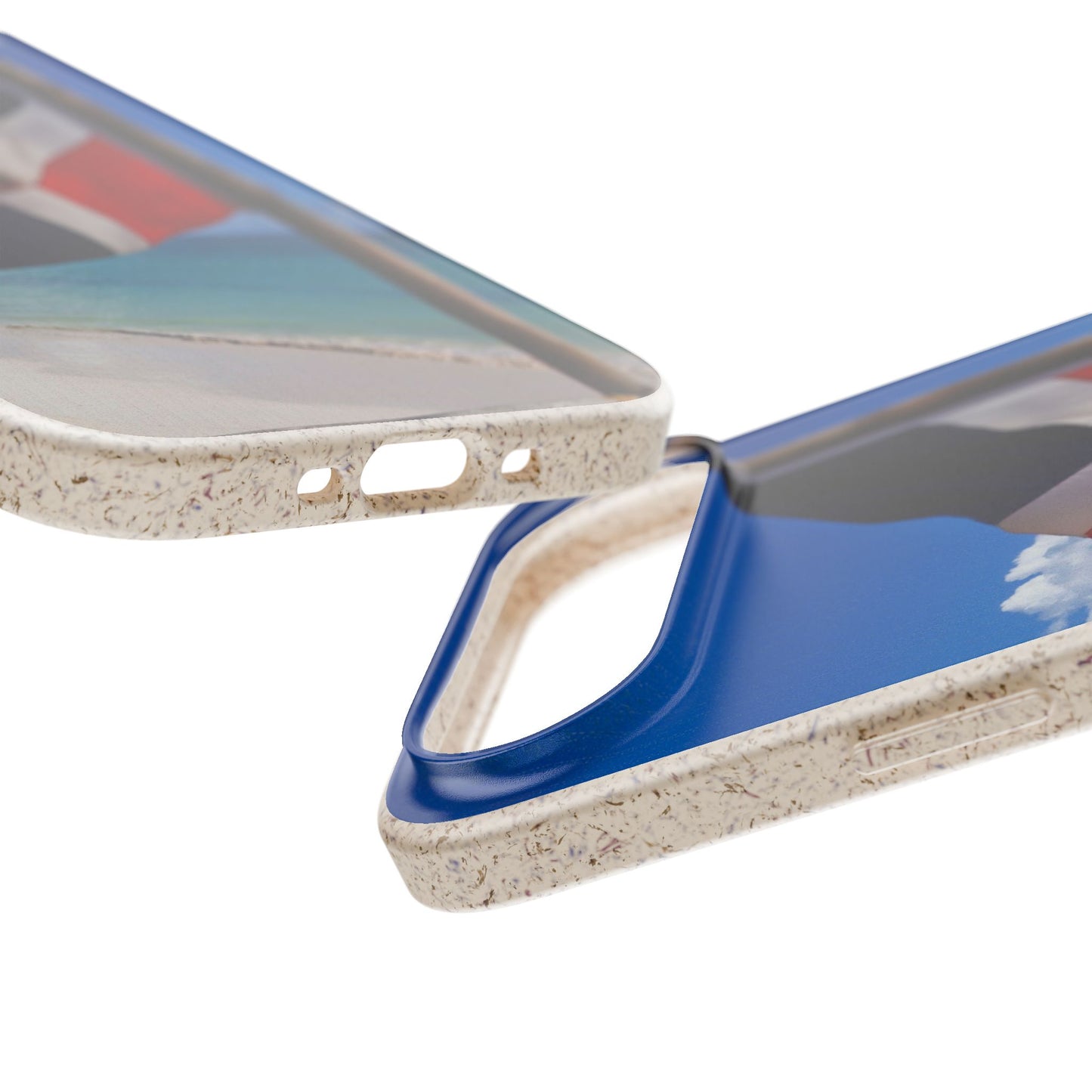 Funda Biodegradable | Bandera de RD en la Playa 🇩🇴 | iPhone y Samsung