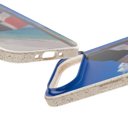 Funda Biodegradable | Bandera de RD en la Playa 🇩🇴 | iPhone y Samsung