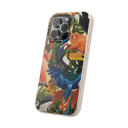 Funda Biodegradable | Pintura Aves de la Amazonía | iPhone y Samsung