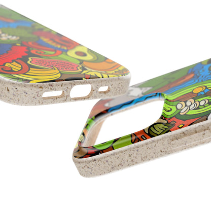 Funda Biodegradable | Dibujo Doodle cosas típicas de Venezuela | iPhone y Samsung