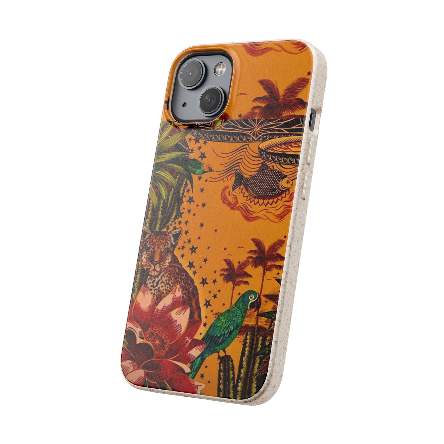 🌿 Fundas Biodegradables – Pintura de la Amazonía | Funda Ecológica para iPhone y Samsung