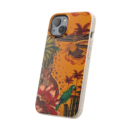 🌿 Fundas Biodegradables – Pintura de la Amazonía | Funda Ecológica para iPhone y Samsung