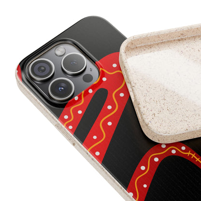 Funda de móvil biodegradable - Wiyu - "La serpiente emplumada" – Serie Amazonía