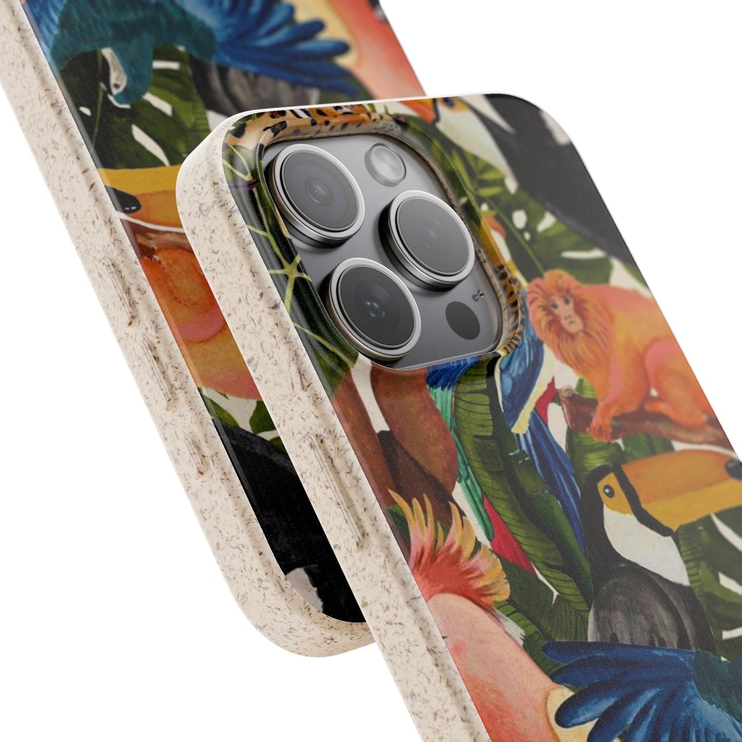 Funda Biodegradable | Pintura Aves de la Amazonía | iPhone y Samsung