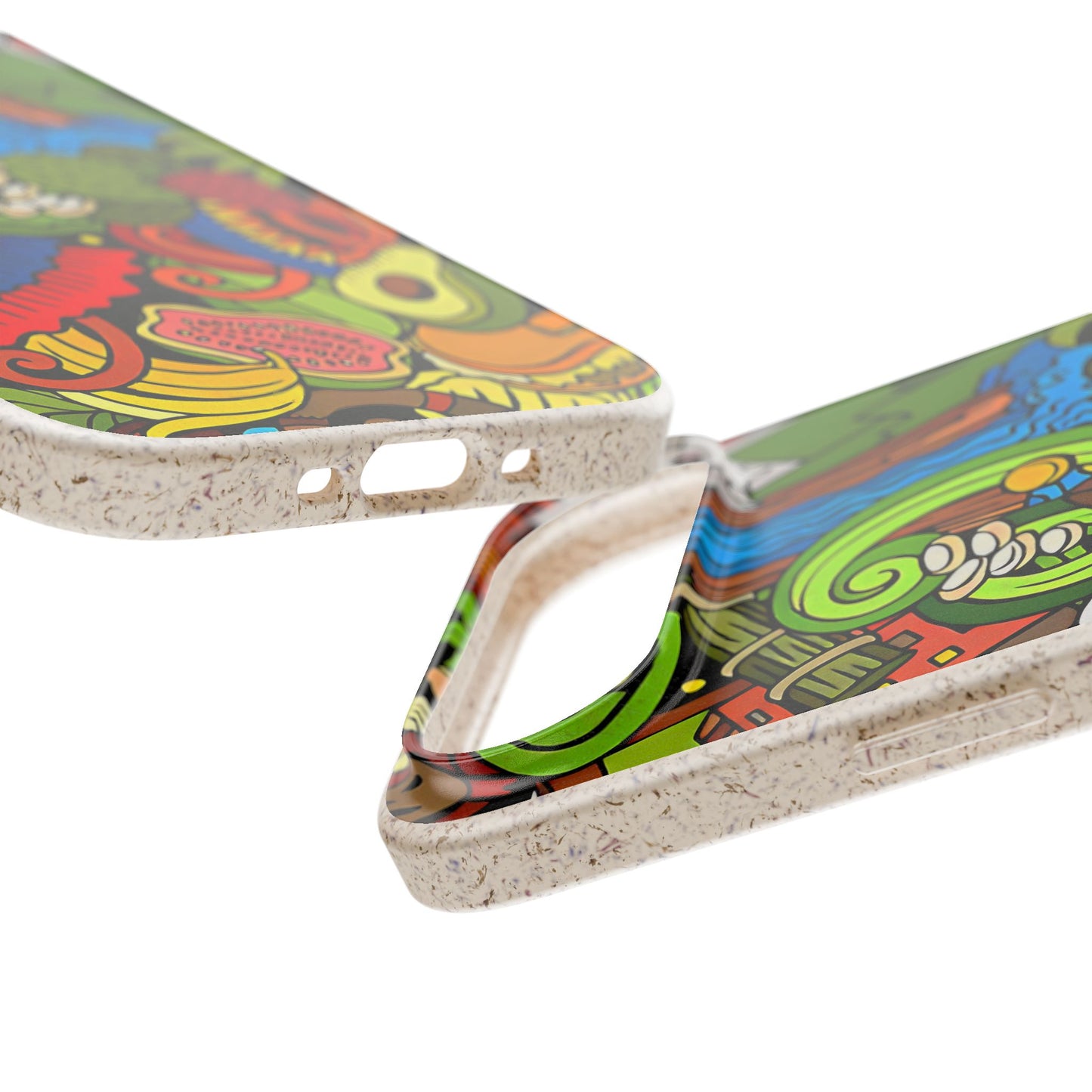 Funda Biodegradable | Dibujo Doodle cosas típicas de Venezuela | iPhone y Samsung