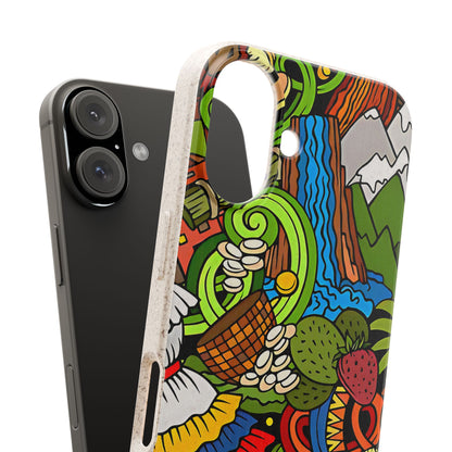 Funda Biodegradable | Dibujo Doodle cosas típicas de Venezuela | iPhone y Samsung