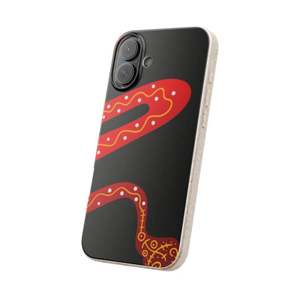 Funda de móvil biodegradable - Wiyu - "La serpiente emplumada" – Serie Amazonía