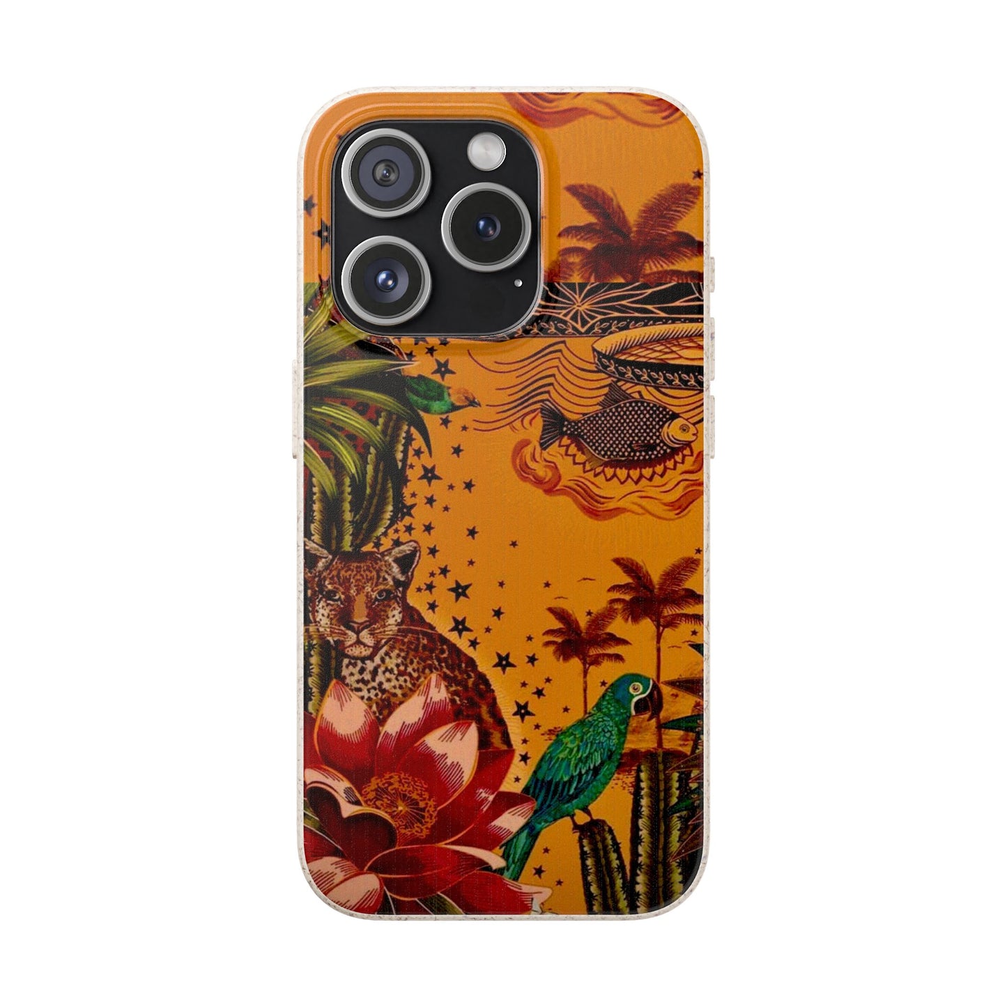 🌿 Fundas Biodegradables – Pintura de la Amazonía | Funda Ecológica para iPhone y Samsung