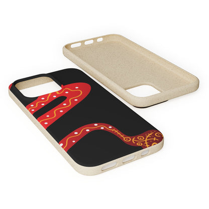 Funda de móvil biodegradable - Wiyu - "La serpiente emplumada" – Serie Amazonía