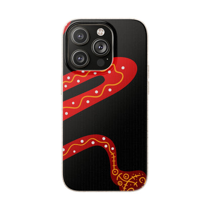 Funda de móvil biodegradable - Wiyu - "La serpiente emplumada" – Serie Amazonía