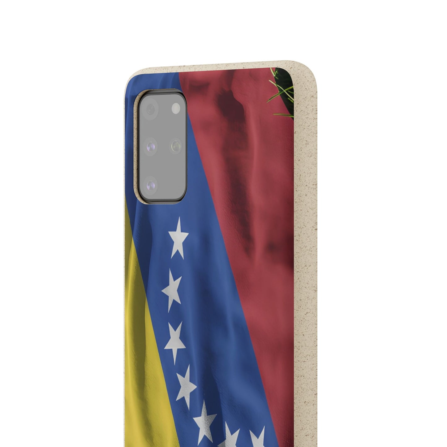 Forro para Celular Bandera de Venezuela | 7 Estrellas | Biodegradable | Personalízalo con tus iniciales o nombre