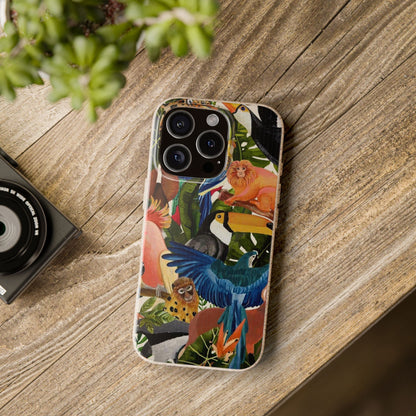 Funda Biodegradable | Pintura Aves de la Amazonía | iPhone y Samsung