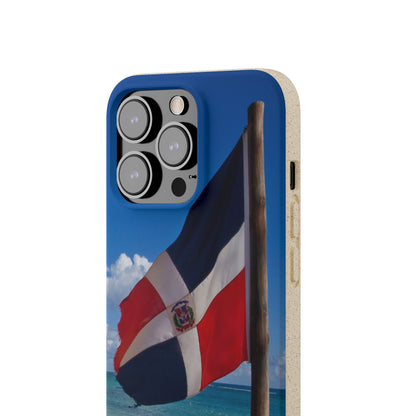 Funda Biodegradable | Bandera de RD en la Playa 🇩🇴 | iPhone y Samsung