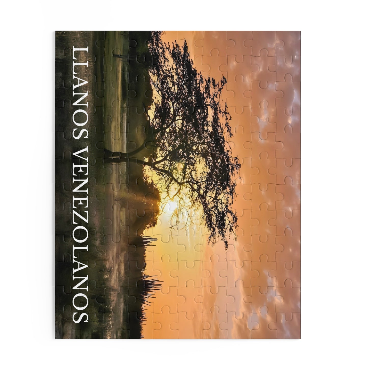 Rompecabezas Atardecer en los Llanos Venezolanos | Paisaje Natural de Venezuela (120, 252 o 500 Piezas)