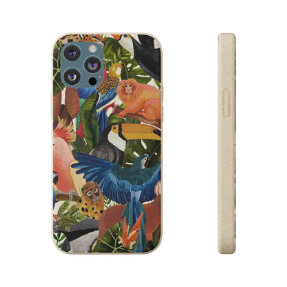 Funda Biodegradable | Pintura Aves de la Amazonía | iPhone y Samsung