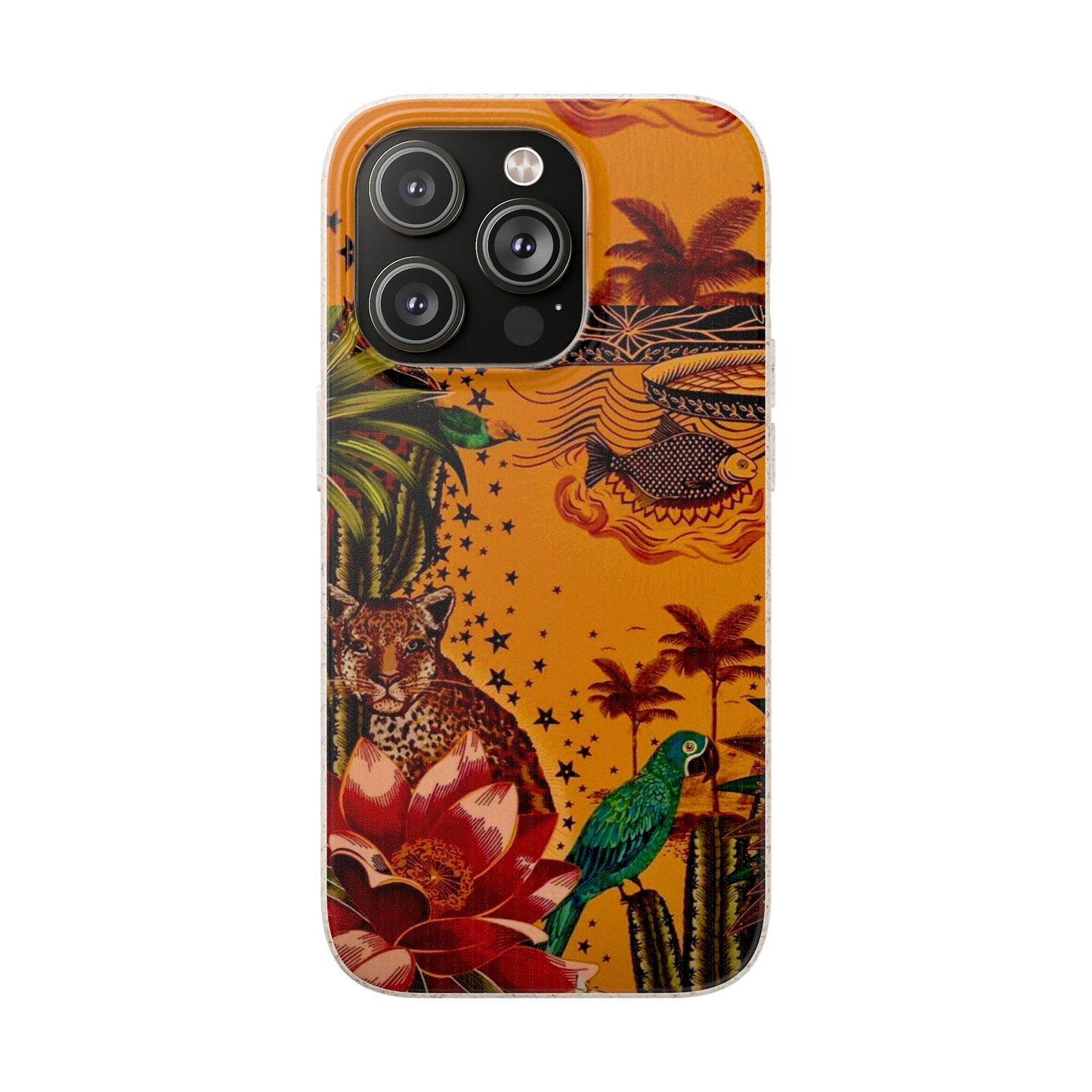 🌿 Fundas Biodegradables – Pintura de la Amazonía | Funda Ecológica para iPhone y Samsung