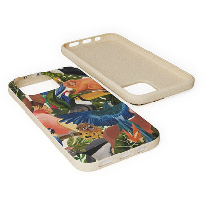 Funda Biodegradable | Pintura Aves de la Amazonía | iPhone y Samsung