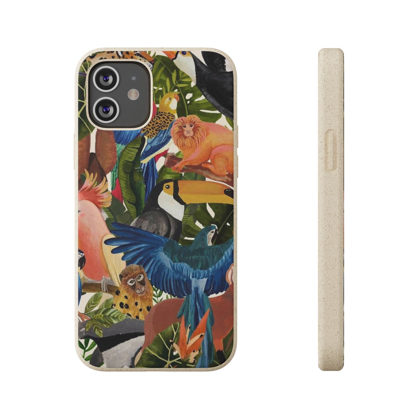Funda Biodegradable | Pintura Aves de la Amazonía | iPhone y Samsung