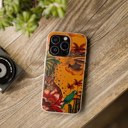 🌿 Fundas Biodegradables – Pintura de la Amazonía | Funda Ecológica para iPhone y Samsung