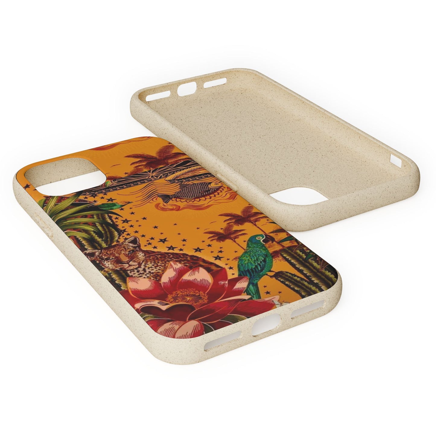🌿 Fundas Biodegradables – Pintura de la Amazonía | Funda Ecológica para iPhone y Samsung