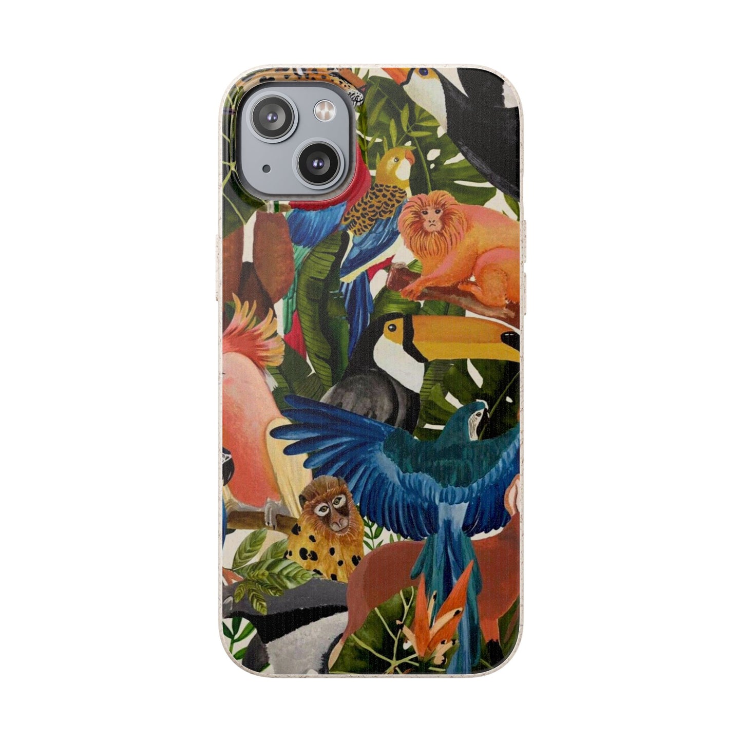 Funda Biodegradable | Pintura Aves de la Amazonía | iPhone y Samsung