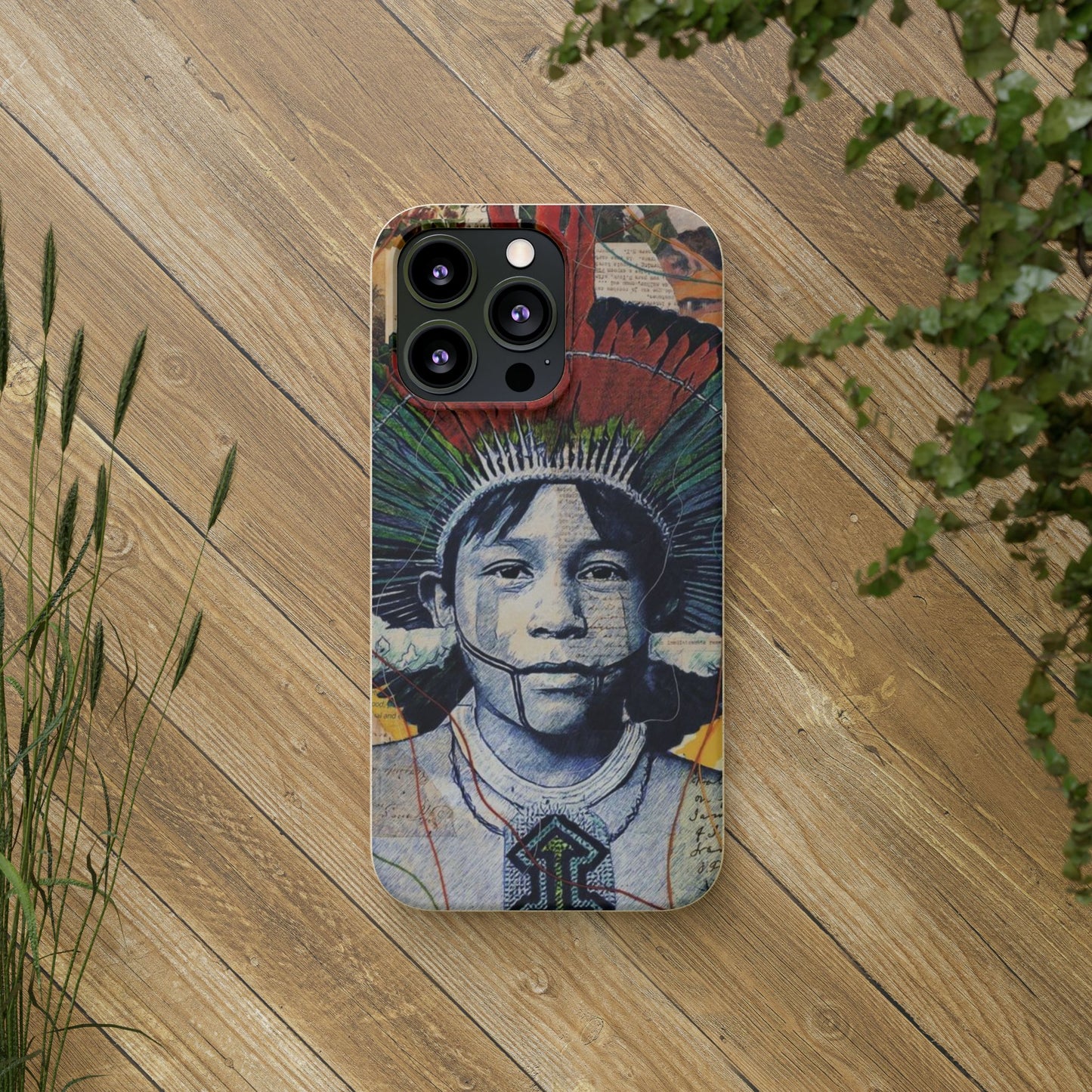 Fundas Biodegradables – collage de la Amazonía | Funda Ecológica para iPhone y Samsung