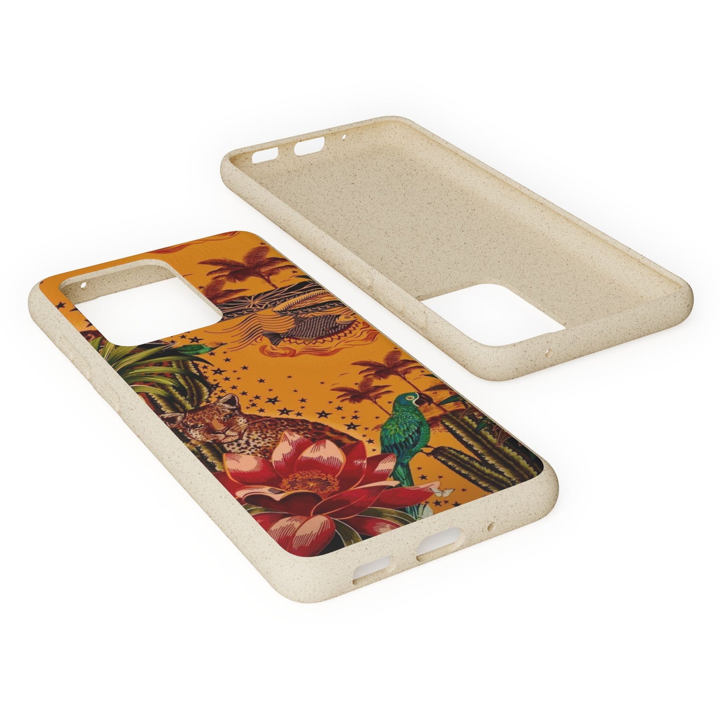 🌿 Fundas Biodegradables – Pintura de la Amazonía | Funda Ecológica para iPhone y Samsung