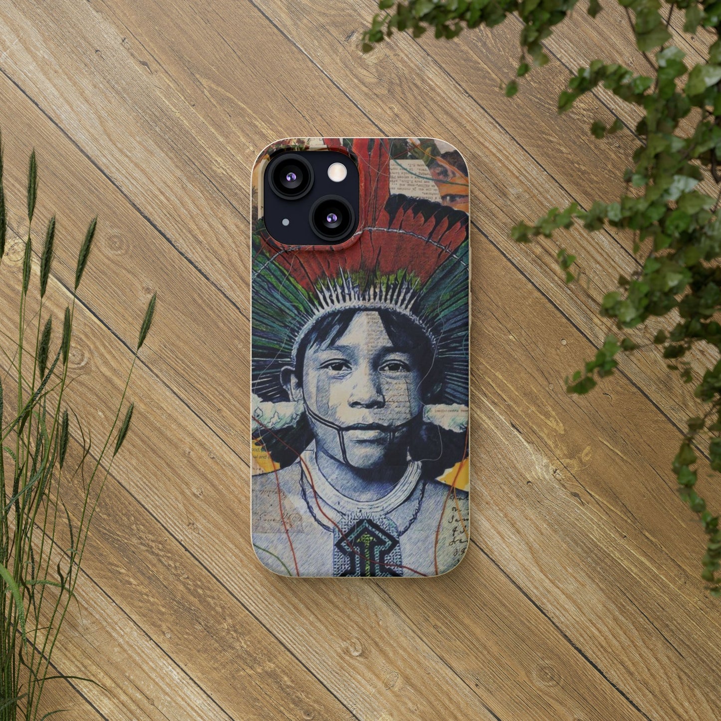Fundas Biodegradables – collage de la Amazonía | Funda Ecológica para iPhone y Samsung