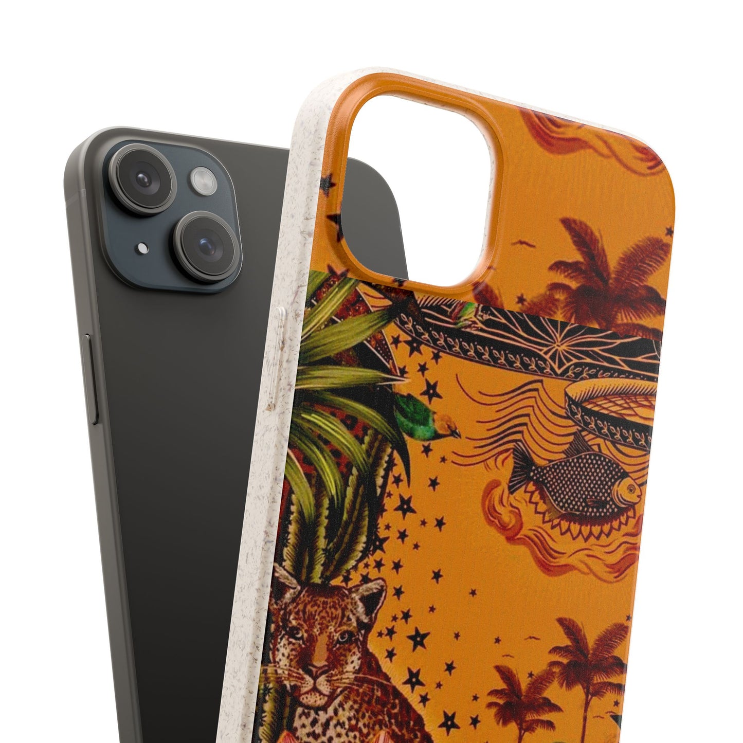🌿 Fundas Biodegradables – Pintura de la Amazonía | Funda Ecológica para iPhone y Samsung