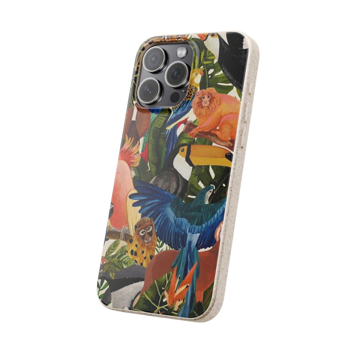 Funda Biodegradable | Pintura Aves de la Amazonía | iPhone y Samsung