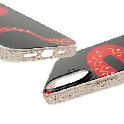 Funda de móvil biodegradable - Wiyu - "La serpiente emplumada" – Serie Amazonía