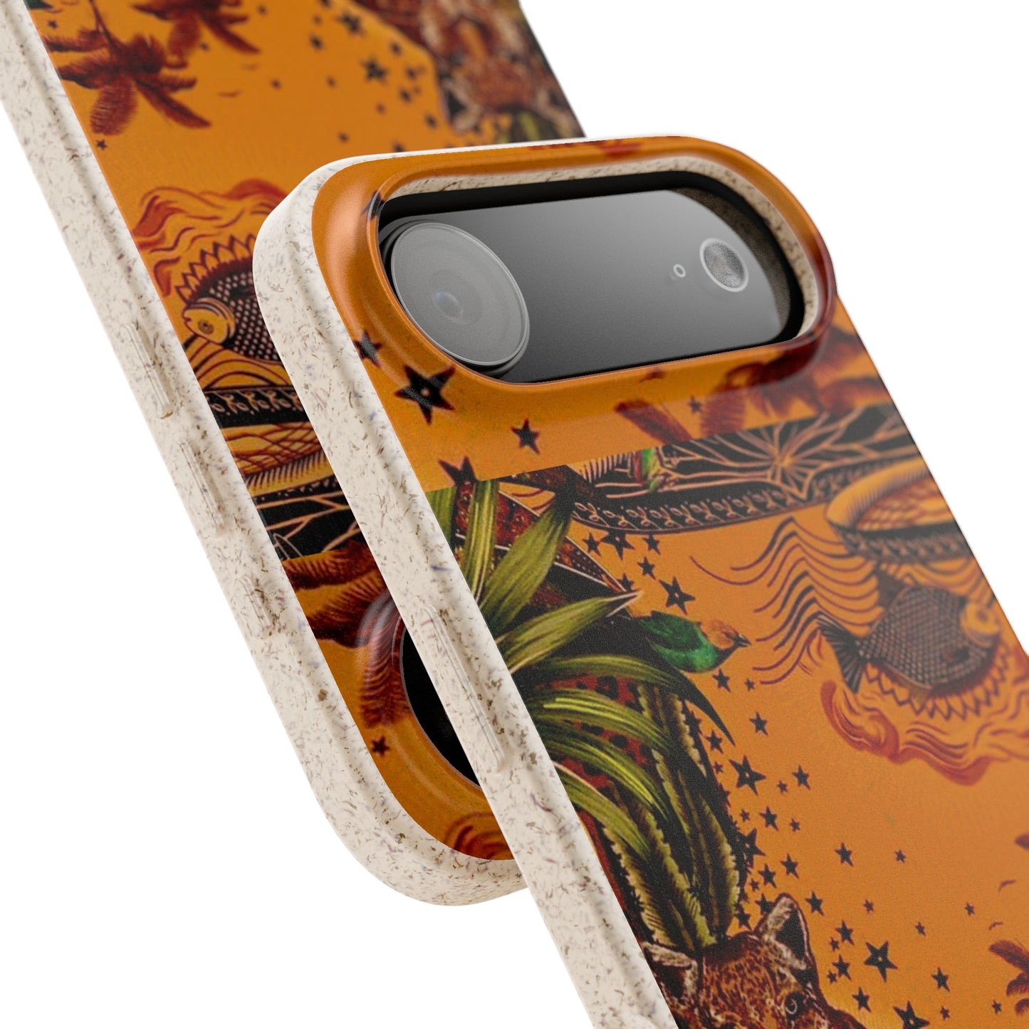 🌿 Fundas Biodegradables – Pintura de la Amazonía | Funda Ecológica para iPhone y Samsung